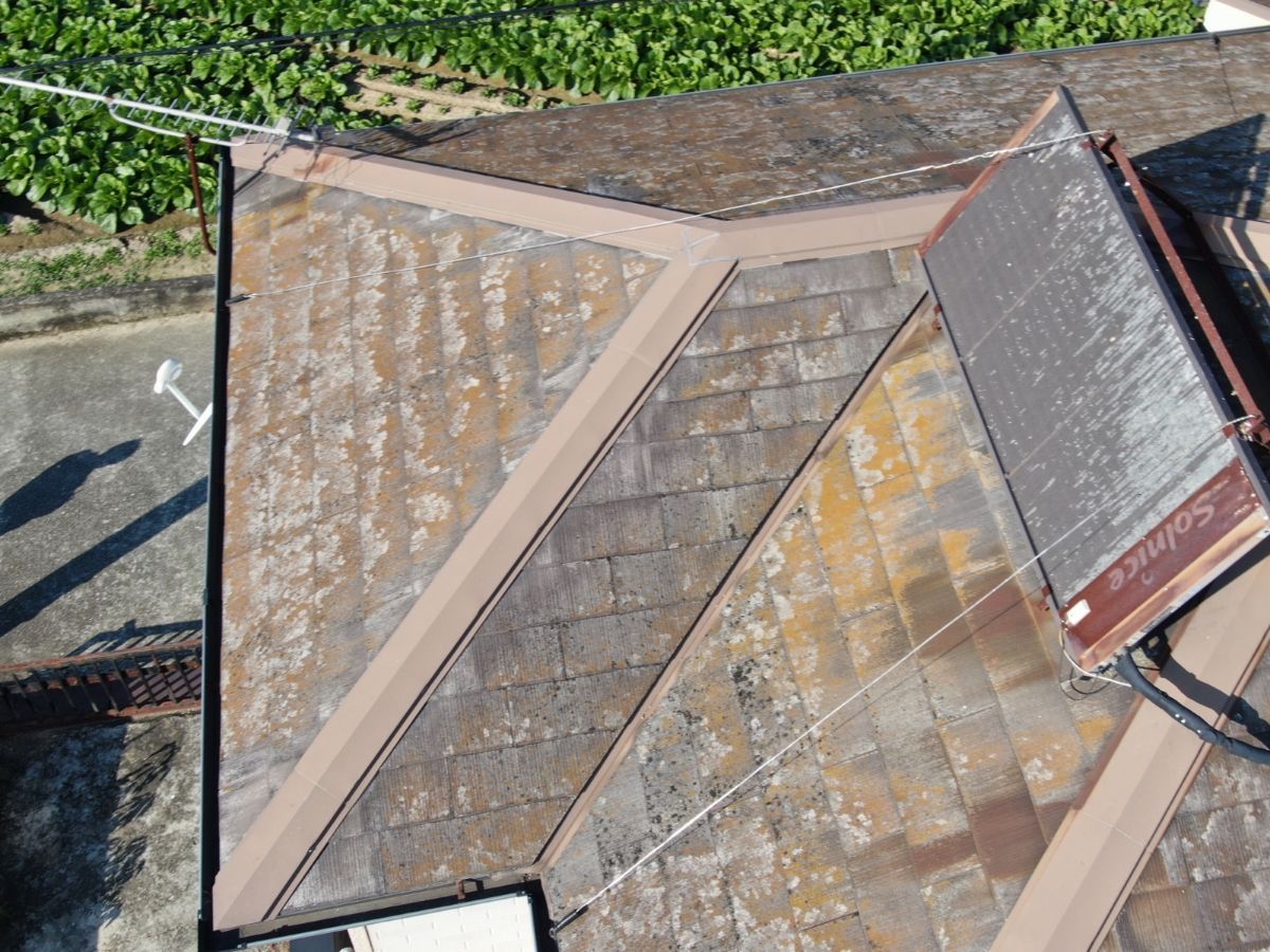 【和歌山市】　D様邸<br>『グレーの外壁にダークグレーの屋根が重厚感溢れる素敵な仕上がりに…✧₊°』ウルトラTOP、インテグラルコート塗布5